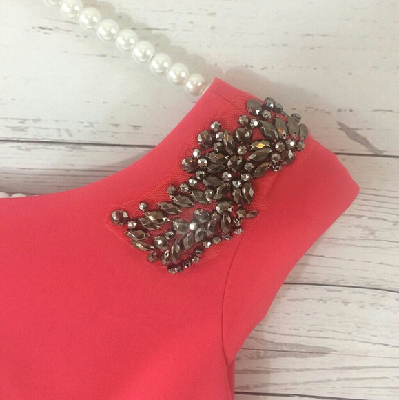 NWT {Zara} Salmon pink Dress - Picture 3 of 6